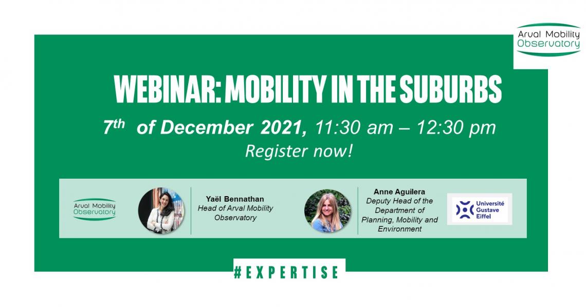 Arval Mobility Observatory Webinar: Mobility in the Suburbs with Yaël Bennathan and Anne Aguilera