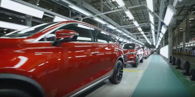 A car production line