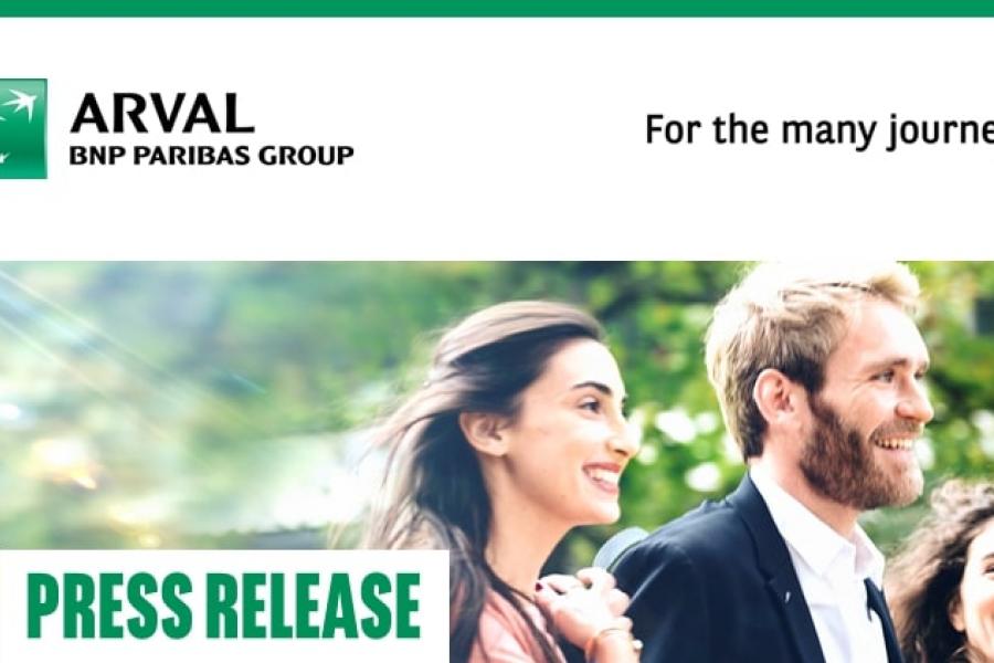 Smiling people with a textbox "Press Release"