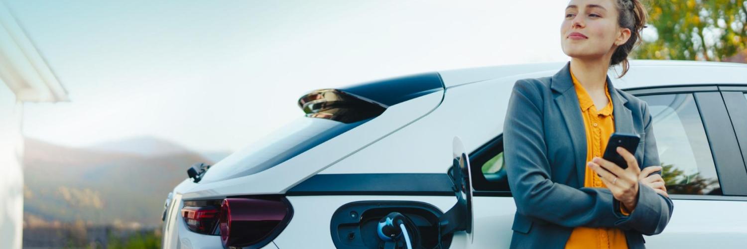 woman electric vehicle